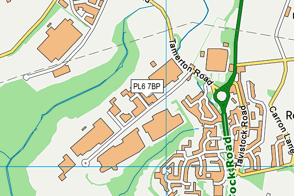 PL6 7BP map - OS VectorMap District (Ordnance Survey)