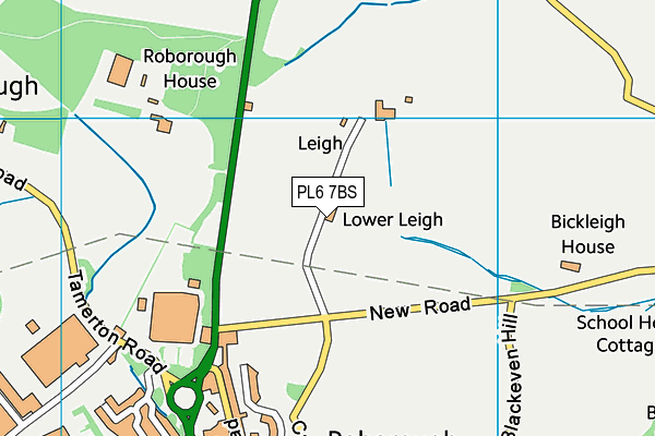 PL6 7BS map - OS VectorMap District (Ordnance Survey)