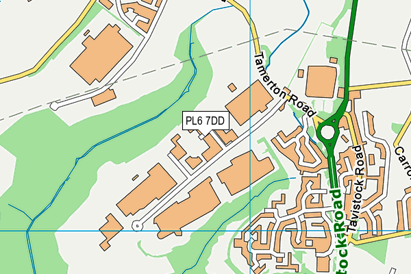 PL6 7DD map - OS VectorMap District (Ordnance Survey)