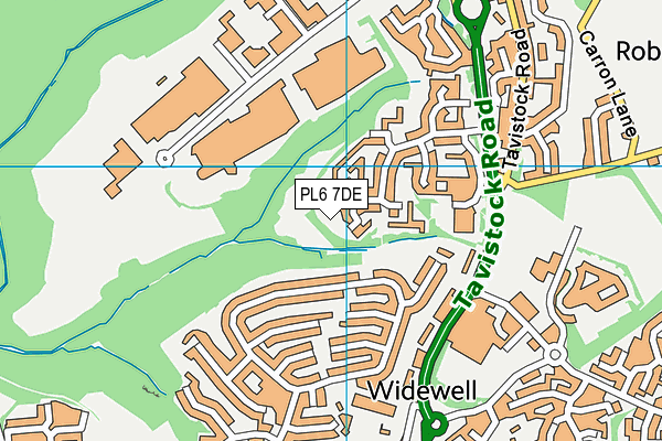 PL6 7DE map - OS VectorMap District (Ordnance Survey)