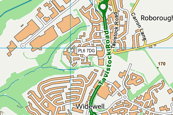 PL6 7DG map - OS VectorMap District (Ordnance Survey)