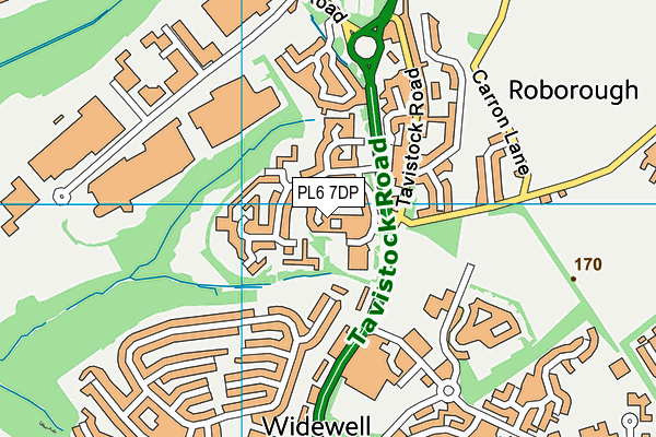 PL6 7DP map - OS VectorMap District (Ordnance Survey)