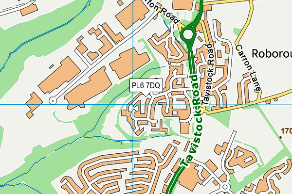 PL6 7DQ map - OS VectorMap District (Ordnance Survey)