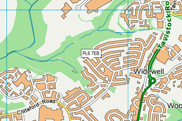 PL6 7EB map - OS VectorMap District (Ordnance Survey)