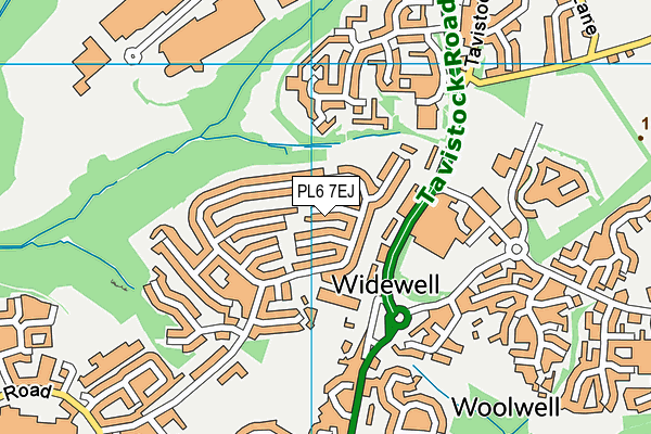 PL6 7EJ map - OS VectorMap District (Ordnance Survey)