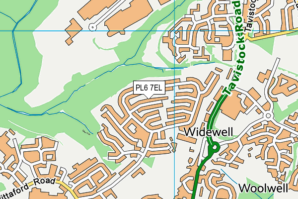 PL6 7EL map - OS VectorMap District (Ordnance Survey)