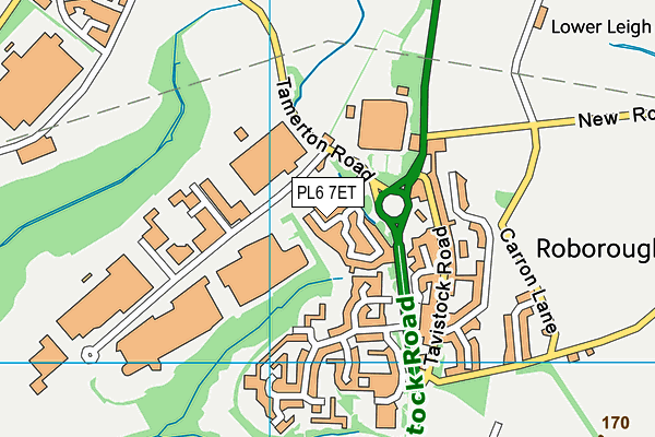 PL6 7ET map - OS VectorMap District (Ordnance Survey)