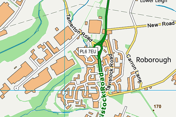 PL6 7EU map - OS VectorMap District (Ordnance Survey)