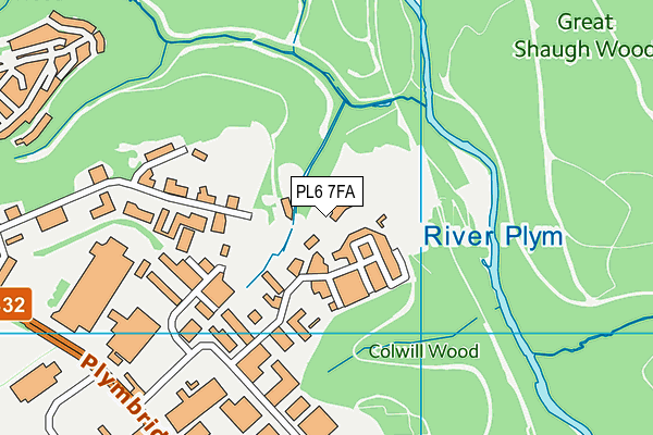 PL6 7FA map - OS VectorMap District (Ordnance Survey)
