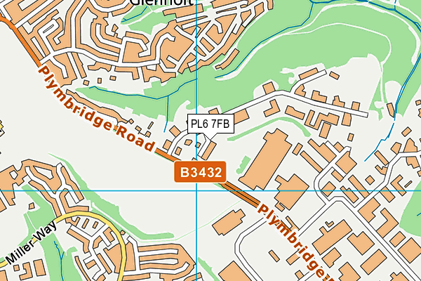 PL6 7FB map - OS VectorMap District (Ordnance Survey)