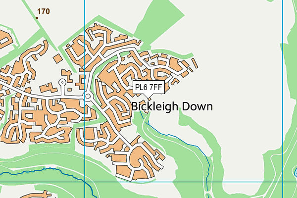 PL6 7FF map - OS VectorMap District (Ordnance Survey)