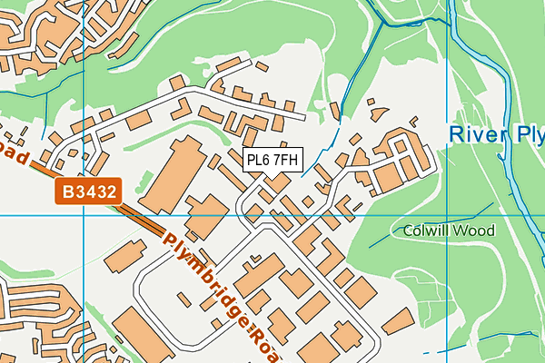 PL6 7FH map - OS VectorMap District (Ordnance Survey)