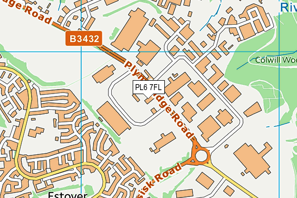 PL6 7FL map - OS VectorMap District (Ordnance Survey)