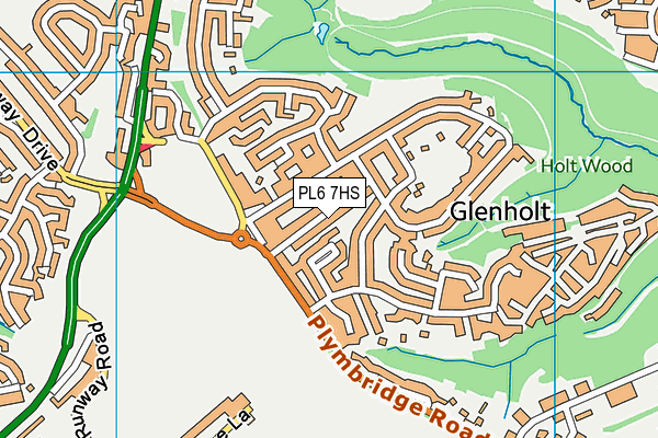 PL6 7HS map - OS VectorMap District (Ordnance Survey)