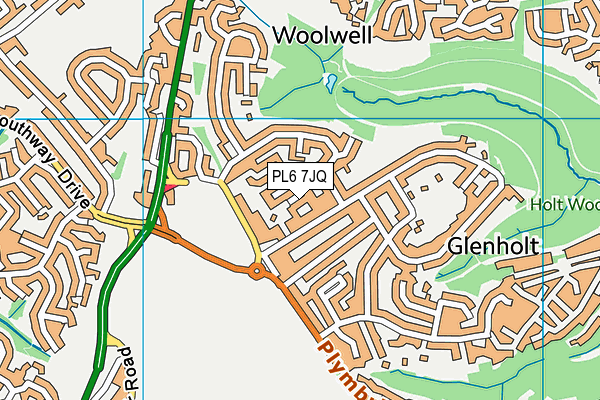 PL6 7JQ map - OS VectorMap District (Ordnance Survey)