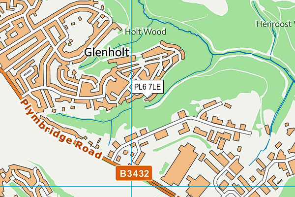 PL6 7LE map - OS VectorMap District (Ordnance Survey)