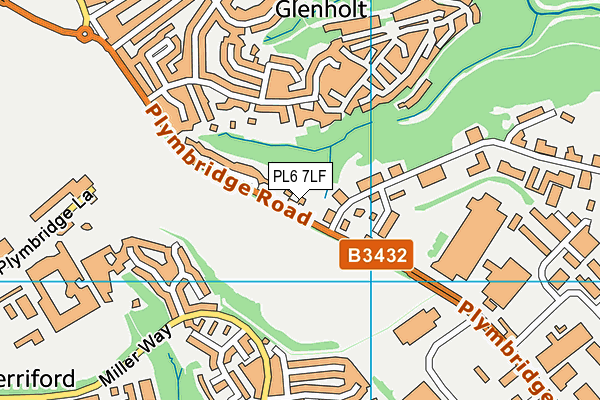 PL6 7LF map - OS VectorMap District (Ordnance Survey)