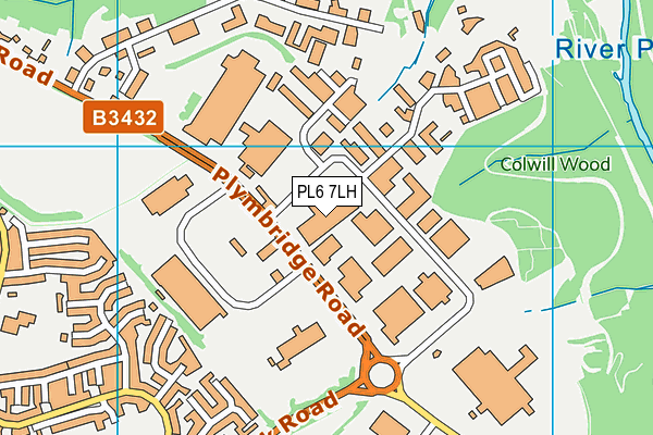 PL6 7LH map - OS VectorMap District (Ordnance Survey)