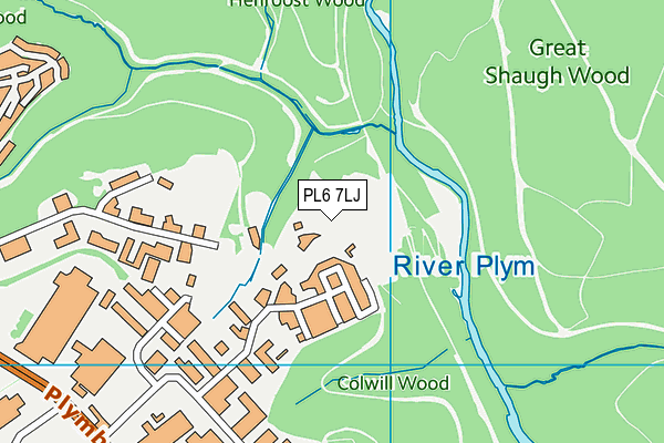 PL6 7LJ map - OS VectorMap District (Ordnance Survey)