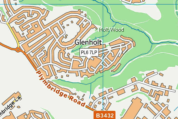 PL6 7LP map - OS VectorMap District (Ordnance Survey)