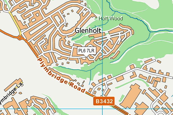 PL6 7LR map - OS VectorMap District (Ordnance Survey)