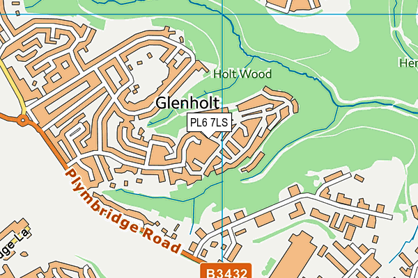 PL6 7LS map - OS VectorMap District (Ordnance Survey)