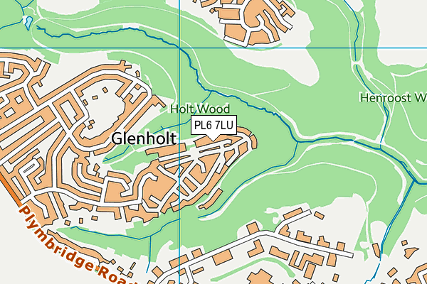PL6 7LU map - OS VectorMap District (Ordnance Survey)