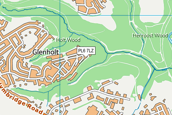 PL6 7LZ map - OS VectorMap District (Ordnance Survey)