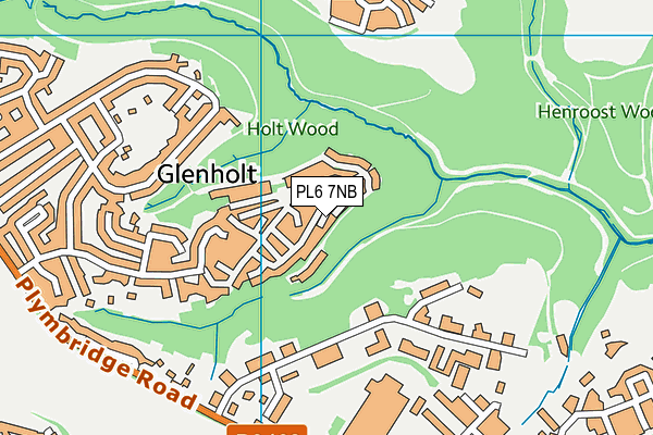PL6 7NB map - OS VectorMap District (Ordnance Survey)
