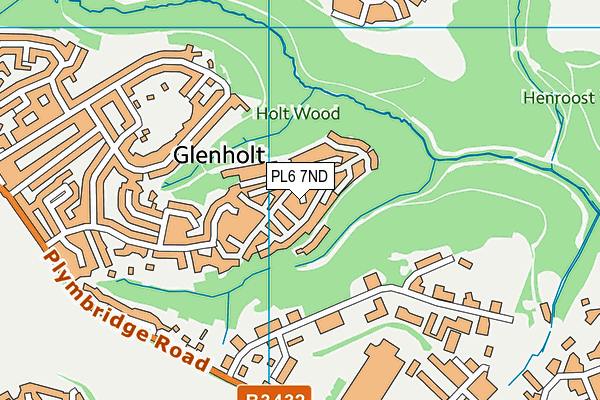 PL6 7ND map - OS VectorMap District (Ordnance Survey)