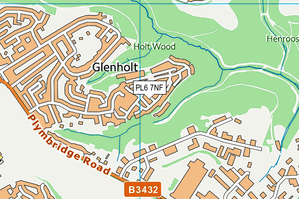 PL6 7NF map - OS VectorMap District (Ordnance Survey)