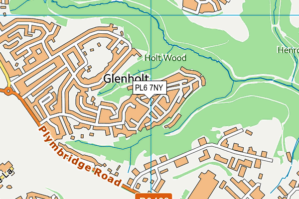 PL6 7NY map - OS VectorMap District (Ordnance Survey)