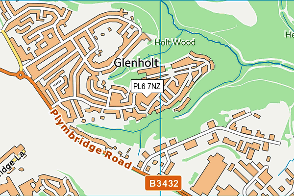 PL6 7NZ map - OS VectorMap District (Ordnance Survey)