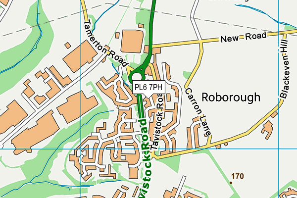 PL6 7PH map - OS VectorMap District (Ordnance Survey)