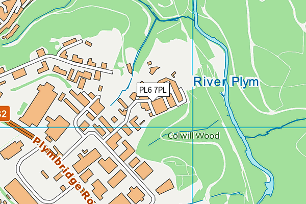 PL6 7PL map - OS VectorMap District (Ordnance Survey)