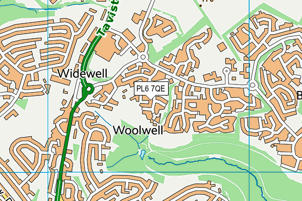 PL6 7QE map - OS VectorMap District (Ordnance Survey)