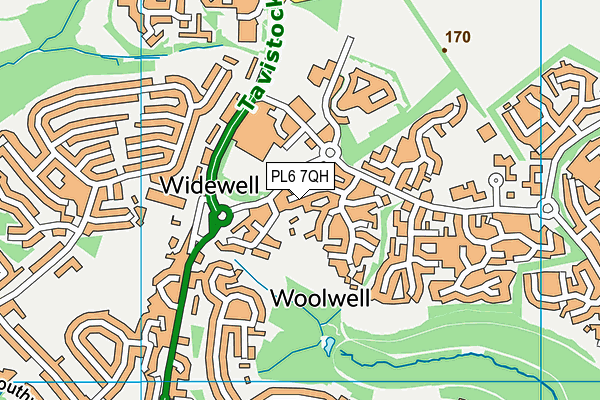 PL6 7QH map - OS VectorMap District (Ordnance Survey)