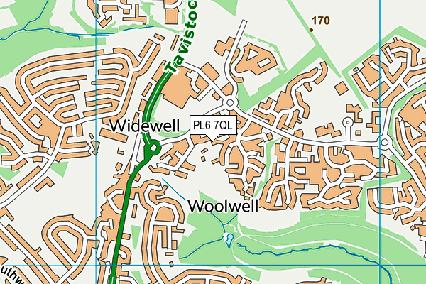 PL6 7QL map - OS VectorMap District (Ordnance Survey)