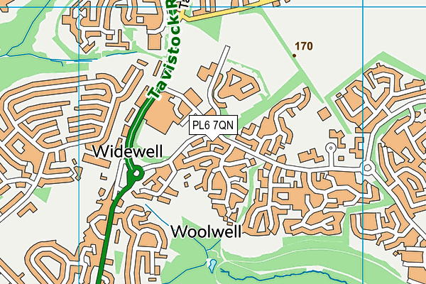 PL6 7QN map - OS VectorMap District (Ordnance Survey)