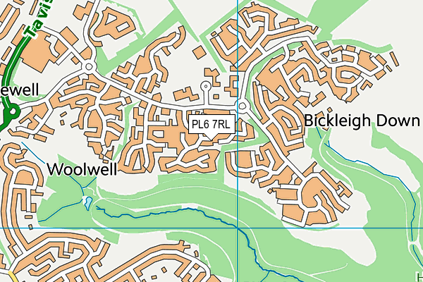 PL6 7RL map - OS VectorMap District (Ordnance Survey)