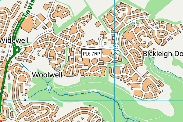 PL6 7RP map - OS VectorMap District (Ordnance Survey)