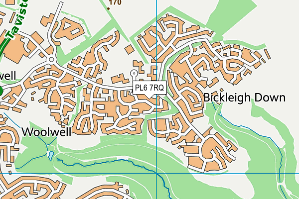PL6 7RQ map - OS VectorMap District (Ordnance Survey)