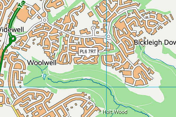 PL6 7RT map - OS VectorMap District (Ordnance Survey)