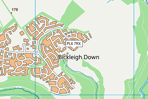 PL6 7RX map - OS VectorMap District (Ordnance Survey)