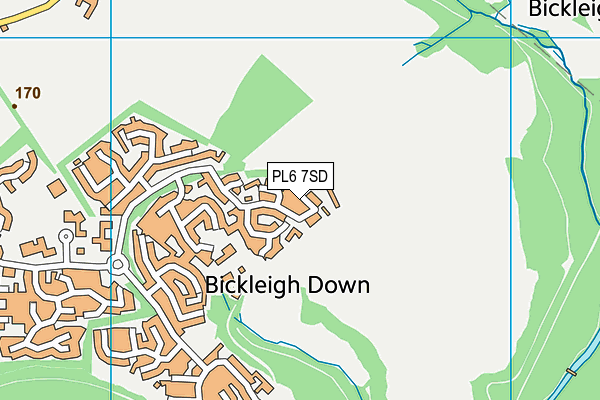 PL6 7SD map - OS VectorMap District (Ordnance Survey)