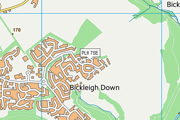 PL6 7SE map - OS VectorMap District (Ordnance Survey)