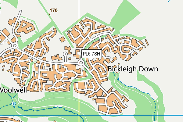 PL6 7SH map - OS VectorMap District (Ordnance Survey)