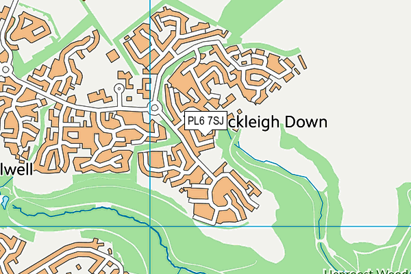 PL6 7SJ map - OS VectorMap District (Ordnance Survey)
