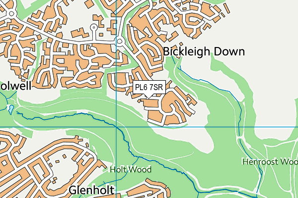 PL6 7SR map - OS VectorMap District (Ordnance Survey)