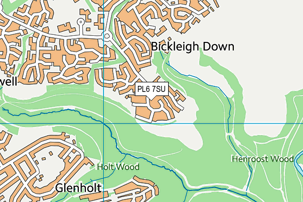 PL6 7SU map - OS VectorMap District (Ordnance Survey)